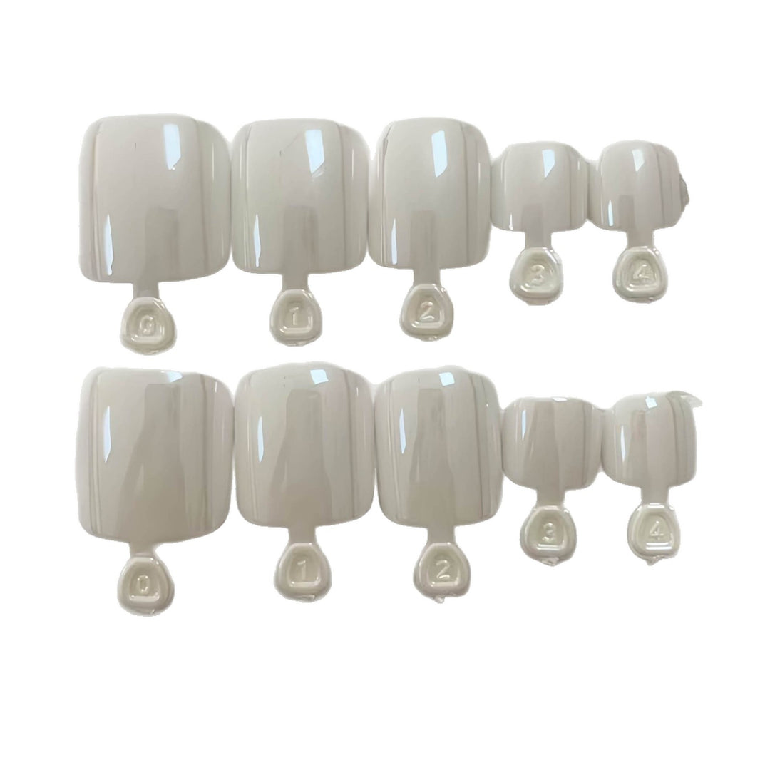 Premium Glossy Rectangle Press-On Nail Set Bowlift
