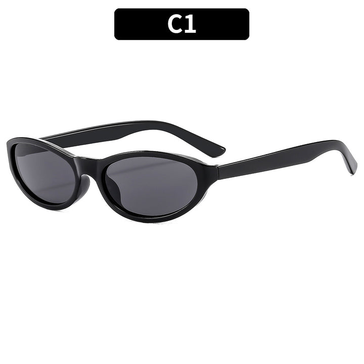 Modern Design Stylish Oval Frame Sunglasses