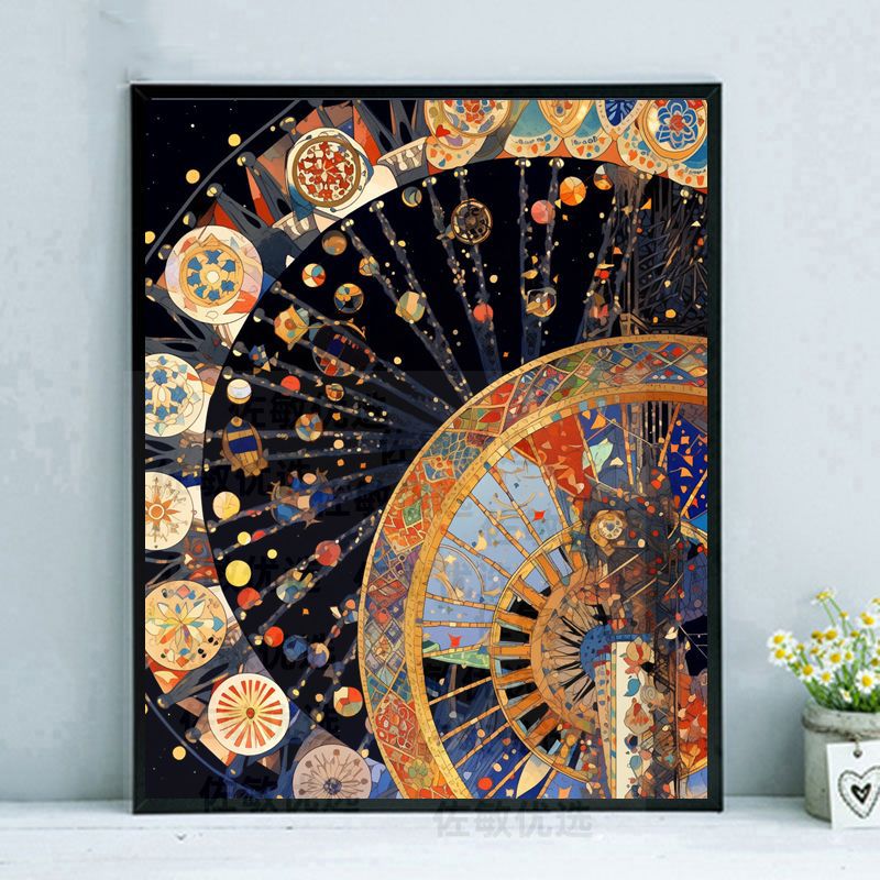 Artistic Astronomical Themed Canvas Print Bowlift
