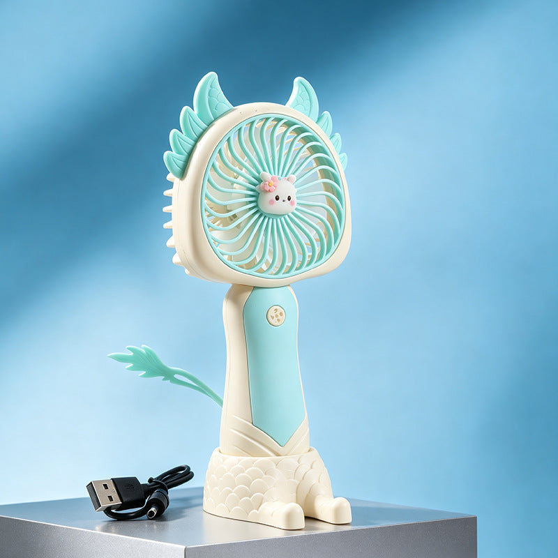 Women's portable USB handheld fan with cute cat design Bowlift