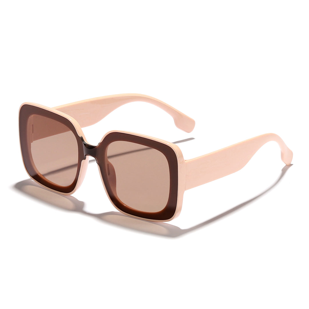 Women's square sunglasses with innovative transparent frame design Bowlift