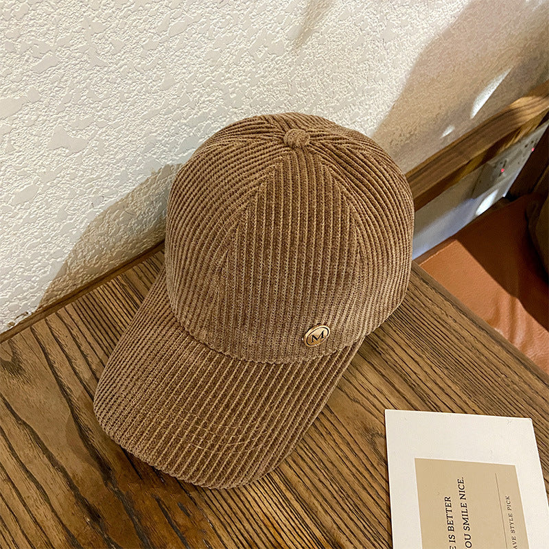 Women's Textured Corduroy Baseball Cap Bowlift
