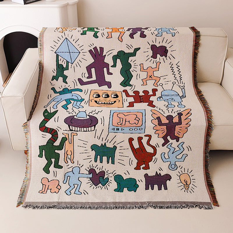 Whimsical Artwork Throw Blanket