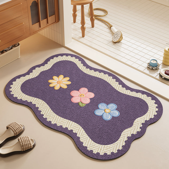 Decorative Plush Bath Mat