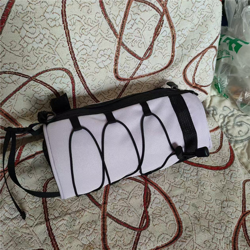 waterproof bicycle handlebar phone bag with touchscreen pocket and zippered cargo Bowlift
