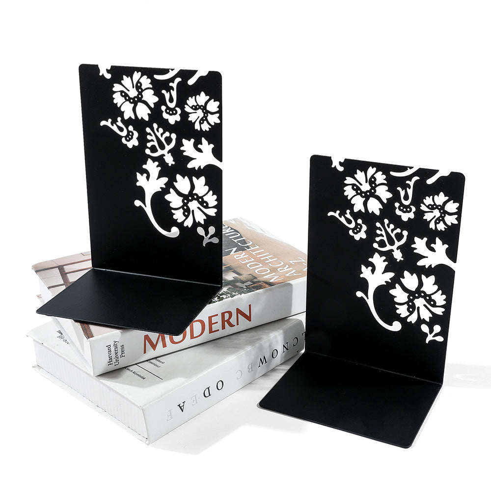 Decorative Flower-Inspired Bookends