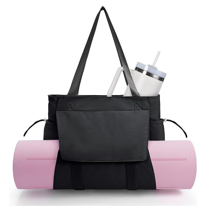 Versatile sports bag with separate yoga mat carrying compartment Bowlift