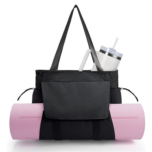 Versatile sports bag with separate yoga mat carrying compartment Bowlift