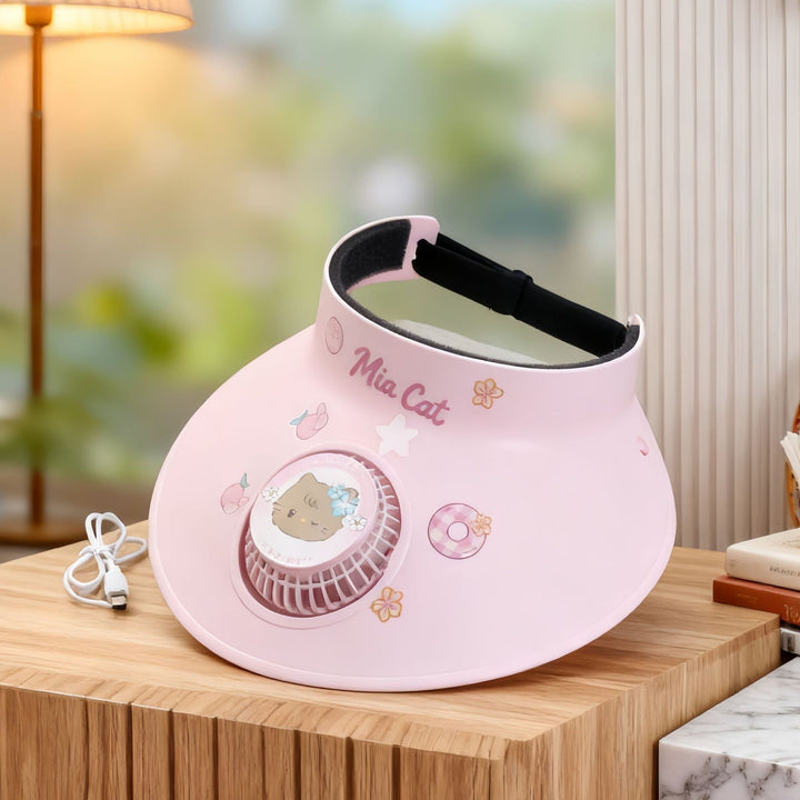 Ladies Comfortable Table Fan with Playful Design Bowlift