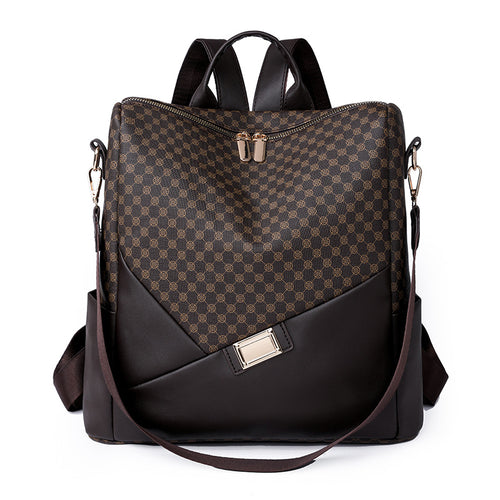Stylish Geometric Patterned Backpack