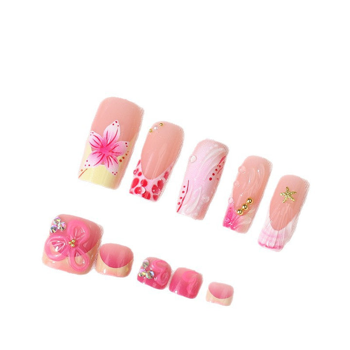 Elegant French Style Press-On Nail Tips Bowlift