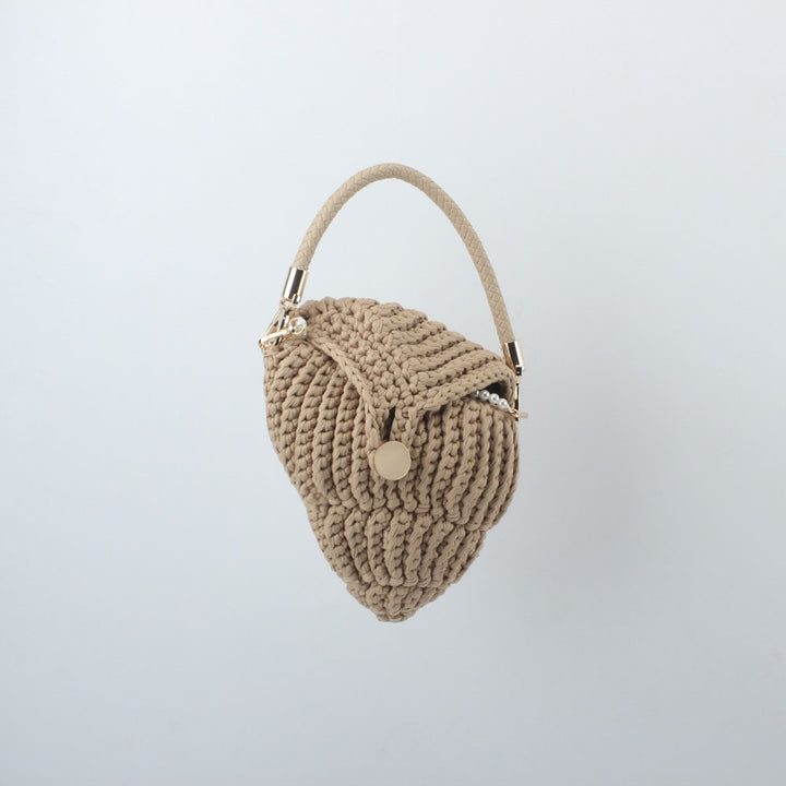 Handbag Made of High-Quality Macrame with Elegant Closure Bowlift
