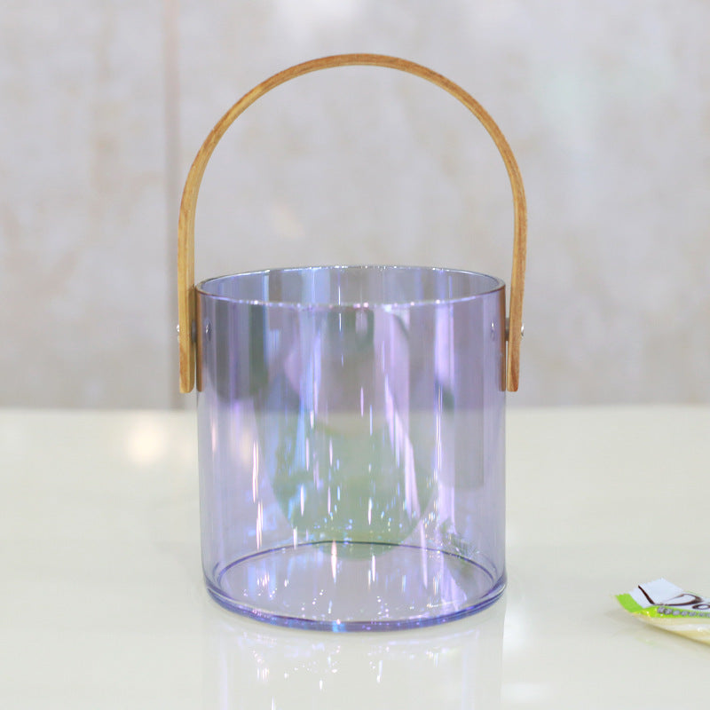 Women decorative storage bowl with ergonomic wooden handle Bowlift