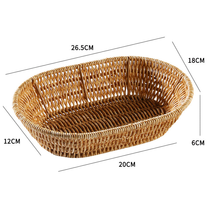 Handcrafted Woven Bread Basket Bowlift