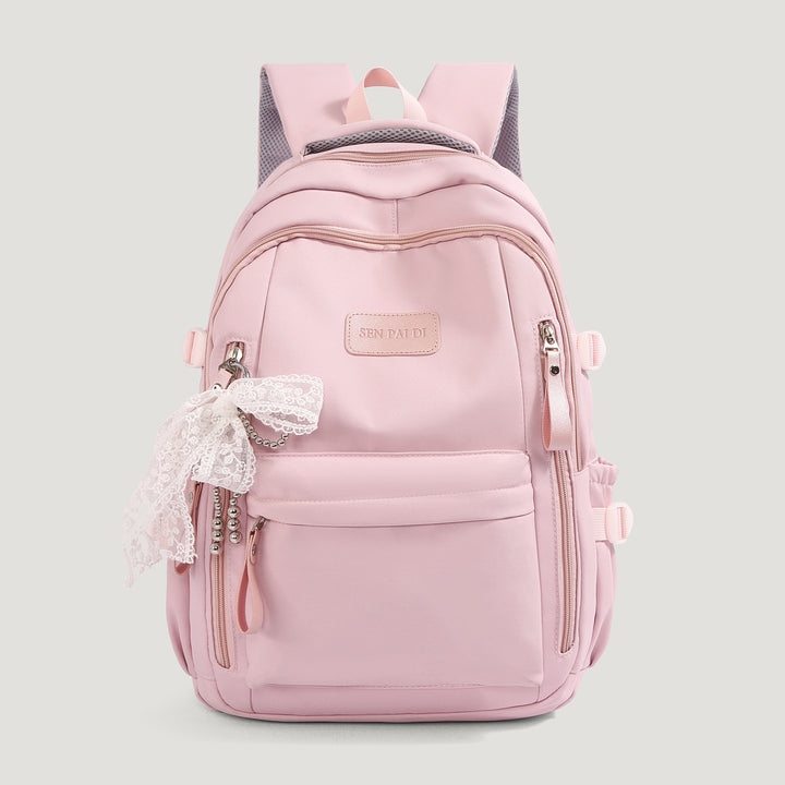 Multi-Purpose Backpack with Decorative Bow