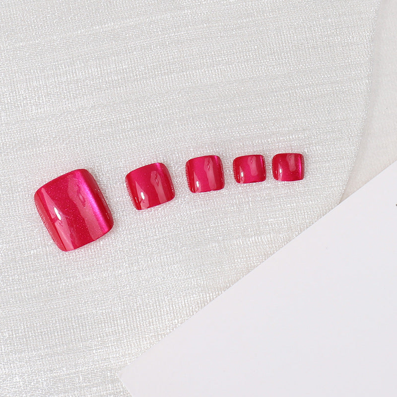 Elegant Glossy Press-On Nail Set Bowlift