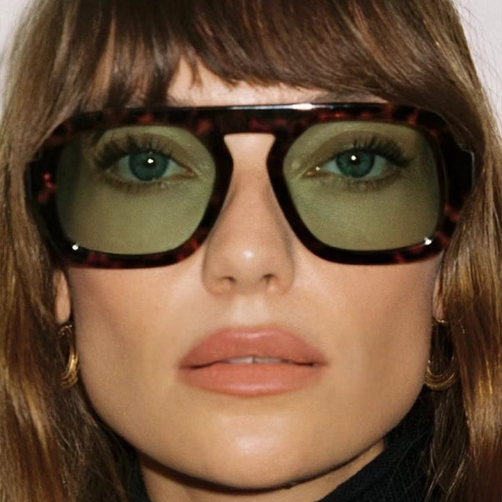 Women's modern oversized sunglasses in angular design Bowlift