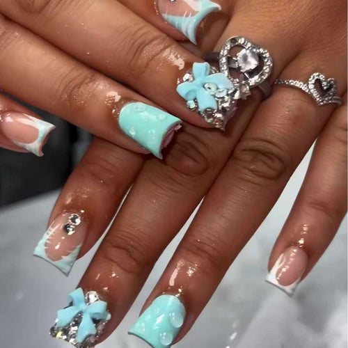 Decorative 3D Press-On Nail Extensions Bowlift