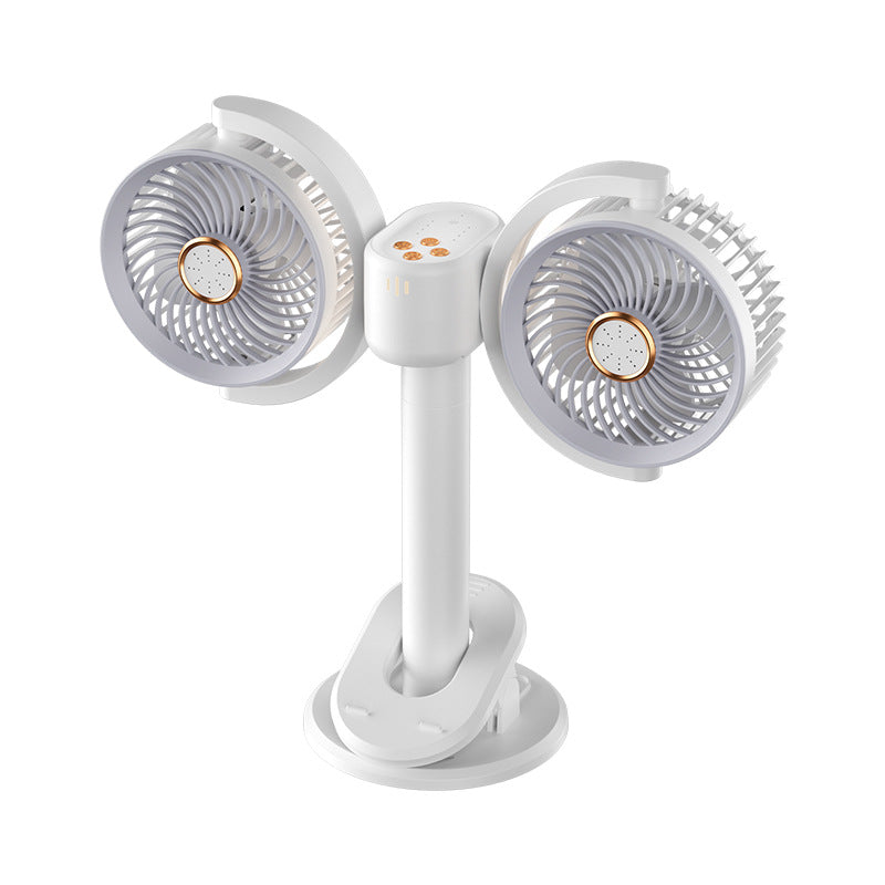 Tabletop Oscillating Fan with LED Light Bowlift