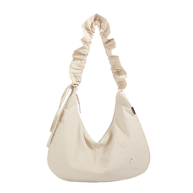 Soft Fabric Slouchy Shoulder Bag Bowlift