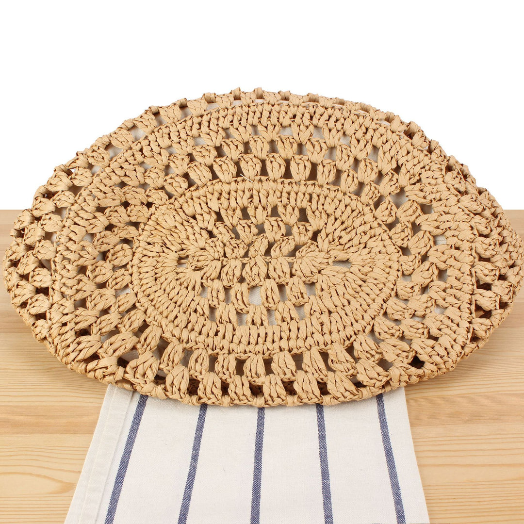 Handmade Beach Bag Made of Natural Wicker Bowlift