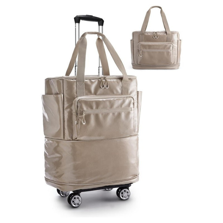 Rolling multifunctional travel bag with multiple compartments Bowlift