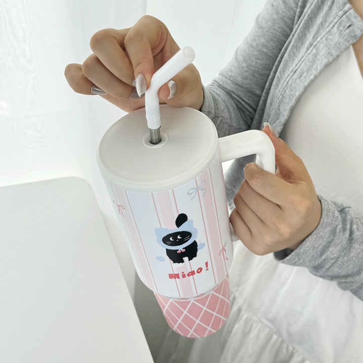 Women's thermos cup with cheerful vegetable design Bowlift