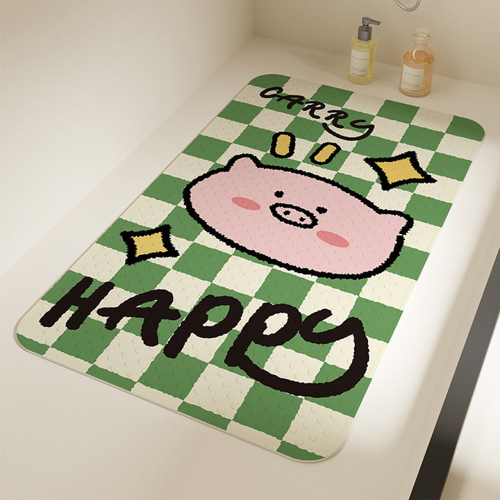 Fun Printed Bathroom Mat Bowlift