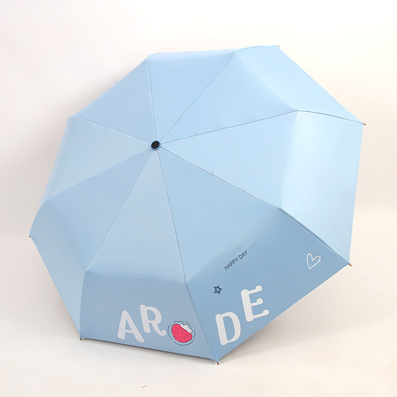 Women's Foldable Umbrella with Cheerful Design Bowlift