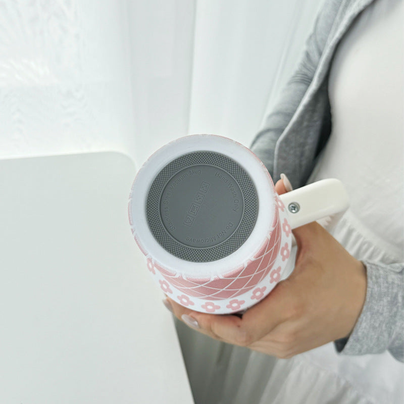 Women's thermos cup with cheerful vegetable design Bowlift