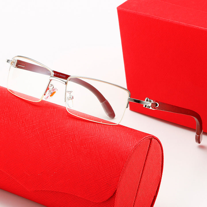 Ladies modern square sunglasses with luxurious metal frame Bowlift