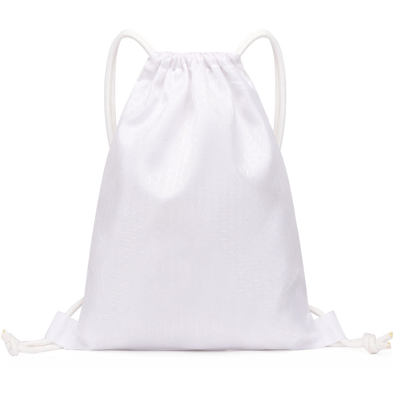 Honeycomb Texture Drawstring Backpack Bowlift