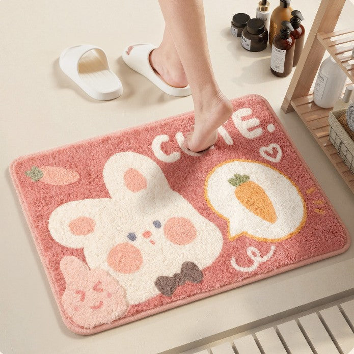 Cute Cat-Themed Bath Mat