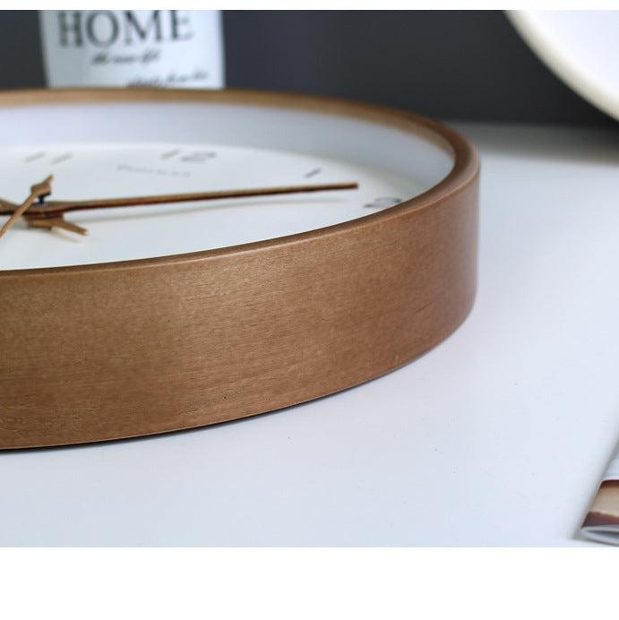 BowLift | Simple analog solid wood wall clock for home – timeless and elegant!