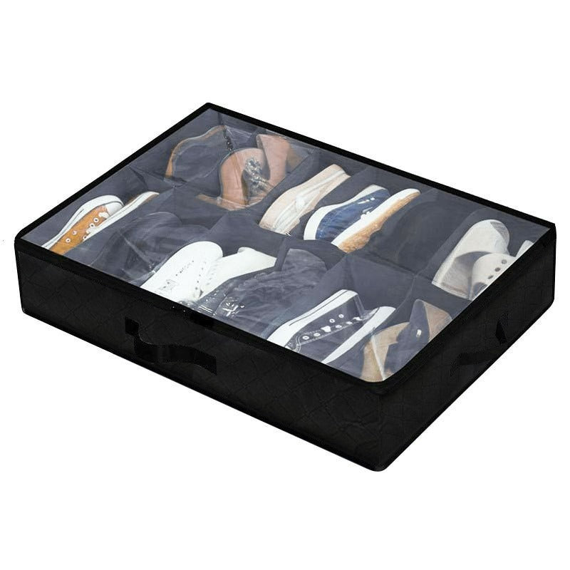 Under-Bed Storage Organizer Box with Clear Lid