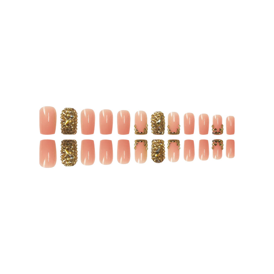 Glamorous Rhinestone-Embellished Nail Extensions Bowlift