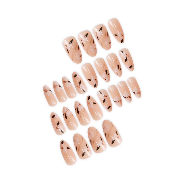 Floral Design Acrylic Nail Wraps Bowlift
