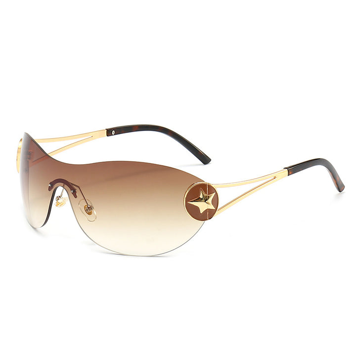 Women's fashionable sunglasses with transparent design and stylish accents Bowlift