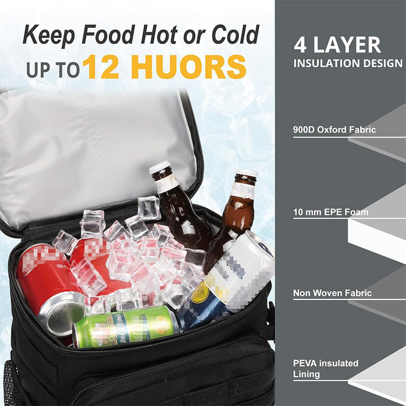 Versatile Cooling Hiking Backpack with Insulated Compartments Bowlift