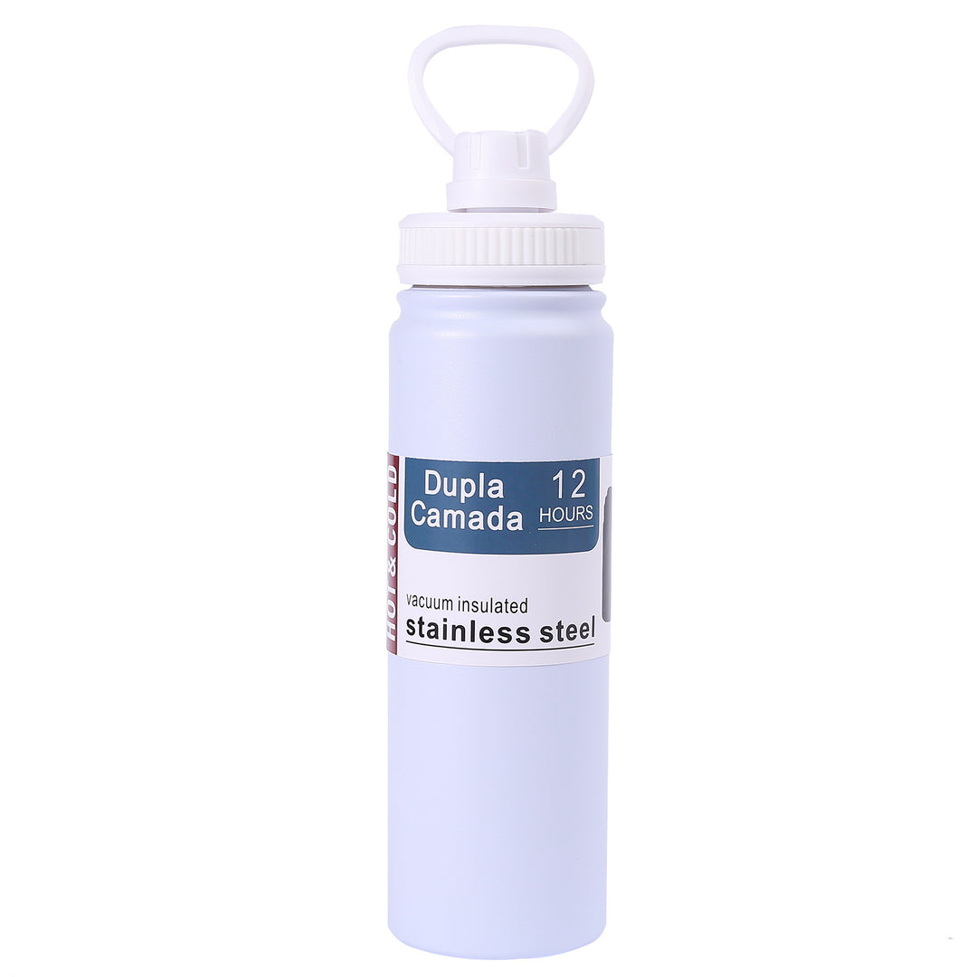 Ladies stainless steel vacuum water bottle with ergonomic handle Bowlift