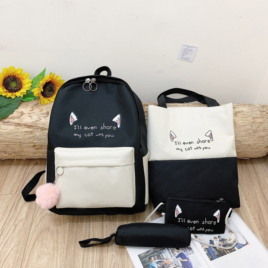 Cute Animal-Themed Backpack Set Bowlift