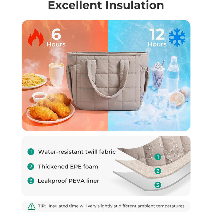 Insulated Picnic Cooler Tote Bowlift