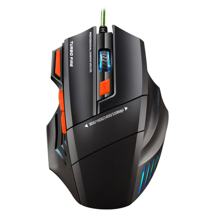 High-precision gaming mouse with adjustable DPI and RGB lighting Bowlift