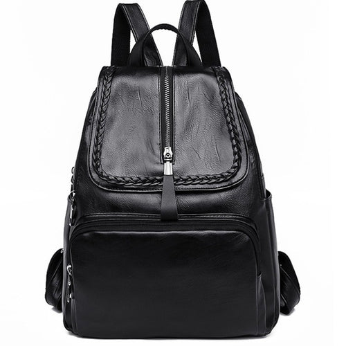 WoStylish Leather Backpack Bowlift