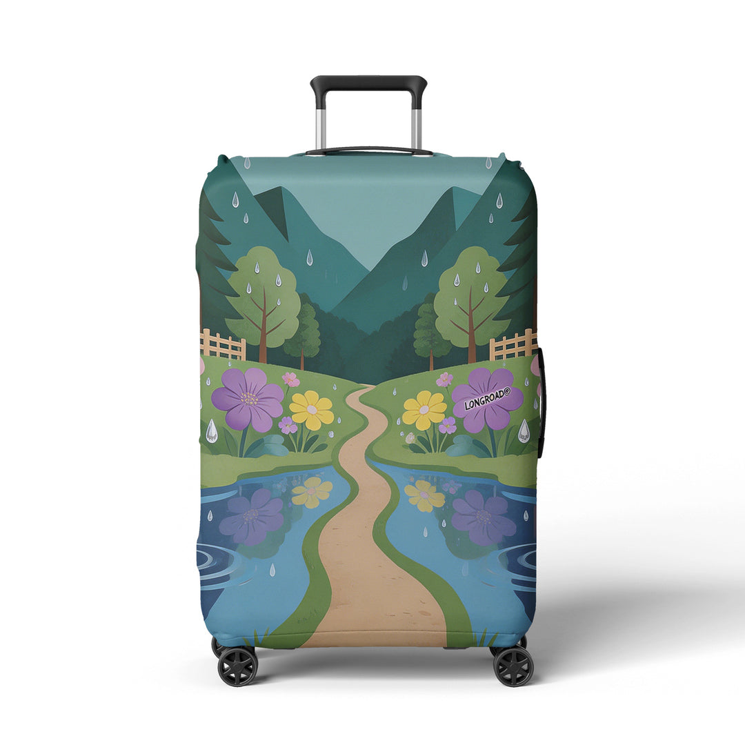 Women's suitcase cover with beach motif Bowlift
