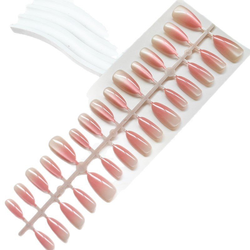 Elegant Artificial Fingernails In Gentle Ombre Look Bowlift