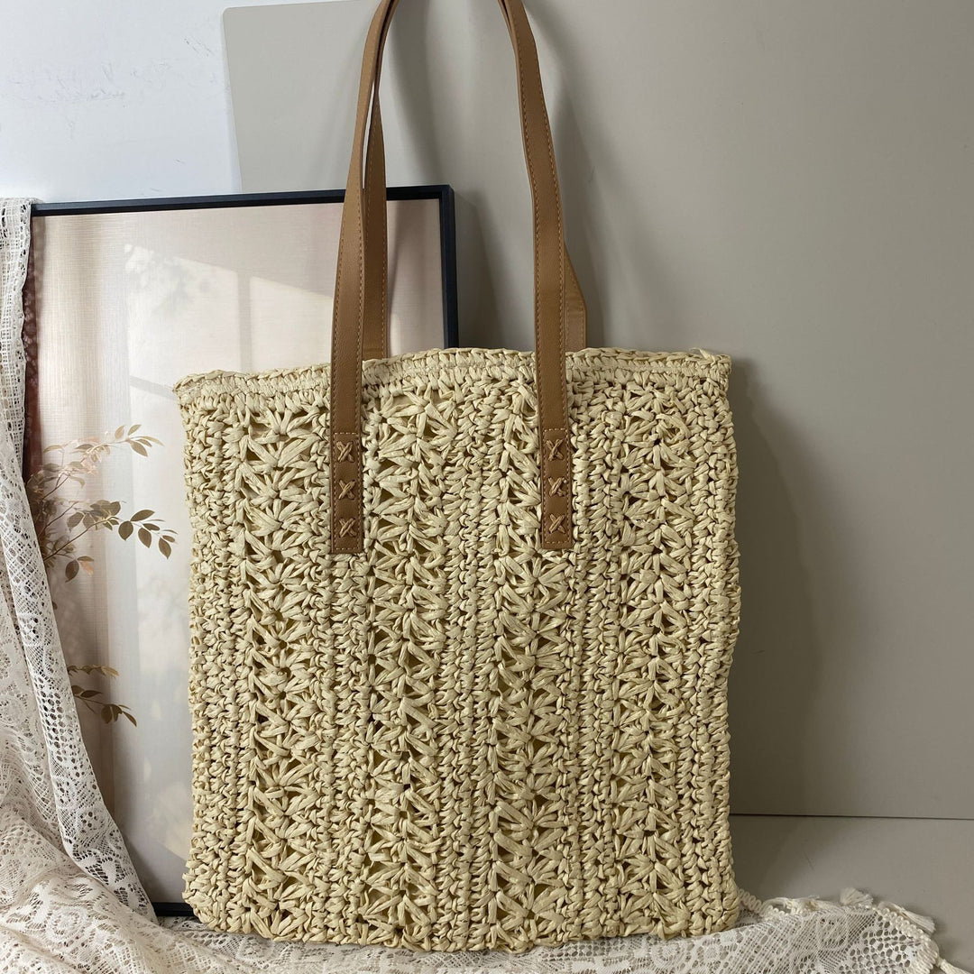 Handcrafted basket bag with unique circular pattern Bowlift