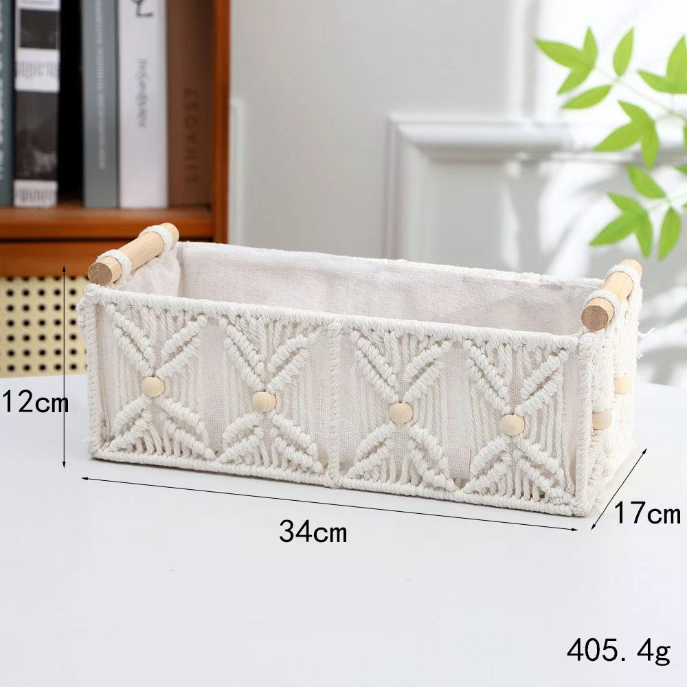 Decorative Macrame Storage Basket Bowlift