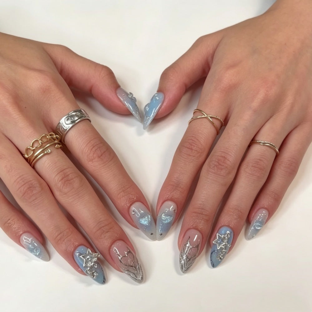 Artistic Press-On Nail Art Set Bowlift