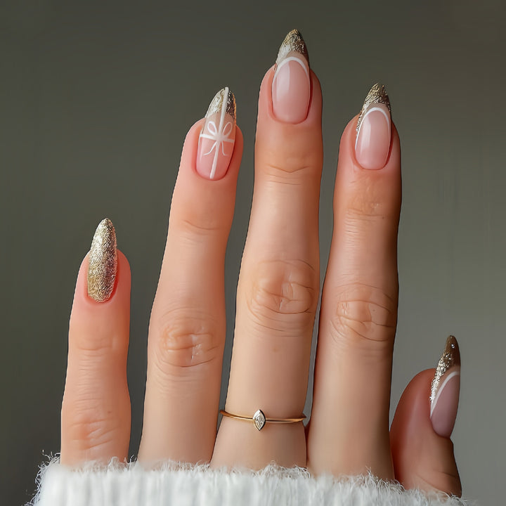 Elegant Stiletto Press-On Nail Tips Bowlift